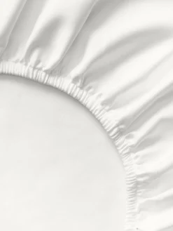 Westwing Collection Sábana bajera cubrecolchón de satén Premium