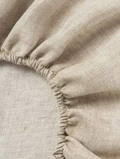 Westwing Collection Sábana bajera cubrecolchón de lino Linna