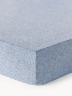 Westwing Collection Sábana bajera cubrecolchón de lino Linna