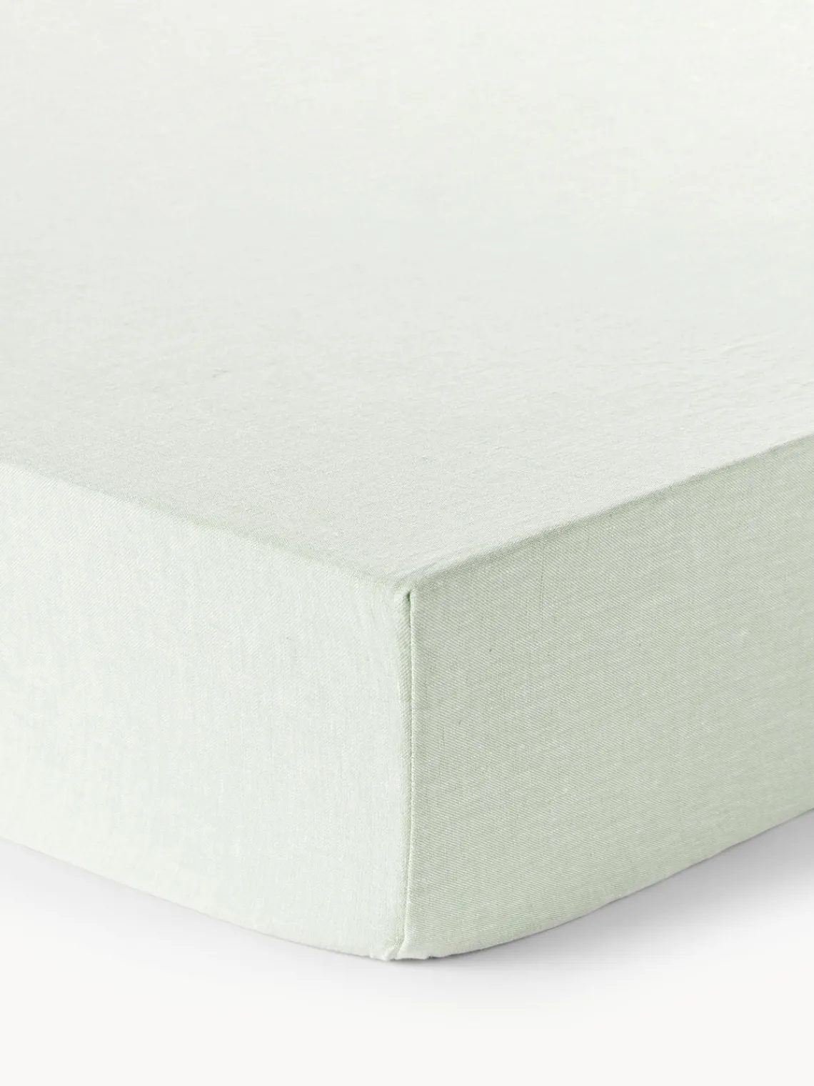 Westwing Collection Sábana bajera cubrecolchón de lino Linna