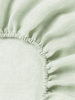 Westwing Collection Sábana bajera cubrecolchón de lino Linna