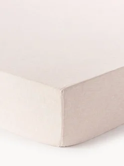 Westwing Collection Sábana bajera cubrecolchón de lino Linna