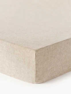 Westwing Collection Sábana bajera cubrecolchón de lino Linna