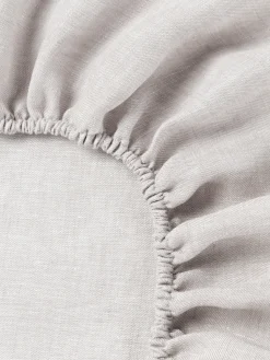 Westwing Collection Sábana bajera cubrecolchón de lino Linna