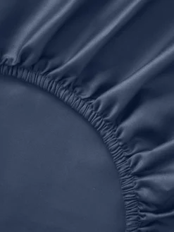 Westwing Collection Sábana bajera de cubrecolchón de satén Comfort