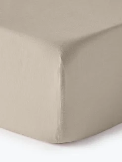 Westwing Collection Sábana bajera de lino lavado Airy