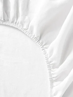 Westwing Collection Sábana bajera de lino lavado Airy