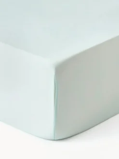 Westwing Collection Sábana bajera de satén Comfort