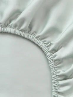 Westwing Collection Sábana bajera de satén Comfort