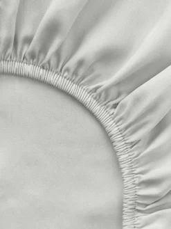 Westwing Collection Sábana bajera de satén Comfort^ Mantas|Sábanas Bajeras