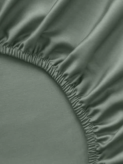 Westwing Collection Sábana bajera de satén Premium