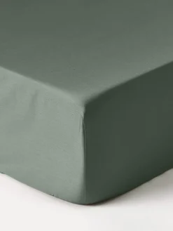 Westwing Collection Sábana bajera de satén Premium^ Mantas|Sábanas Bajeras