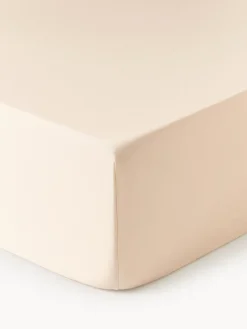 Westwing Collection Sábana bajera de satén Premium