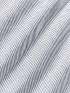 Westwing Collection Sábana encimera de lino lavado con rayas finas Rinna^ Sábanas|Fundas Nórdicas