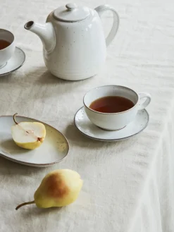 Broste Copenhagen Servicio de té artesanal Nordic Vanilla, 2 comensales (7 pzas.)^ Vajillas Completas|Menaje De Mesa