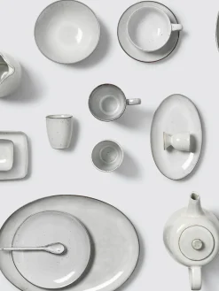 Broste Copenhagen Servicio de té artesanal Nordic Vanilla, 2 comensales (7 pzas.)^ Vajillas Completas|Menaje De Mesa