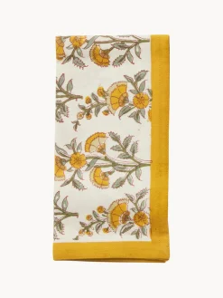 Bungalow Servilletas artesanales de algodón Gita, 4 uds.^ Servilletas|Servilletas Y Servilleteros