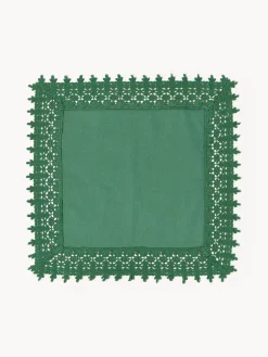 Westwing Collection Servilletas de tela con ribete de encaje Flavia, 4 uds.^ Servilletas|Servilletas Y Servilleteros