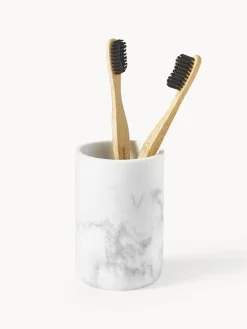 Westwing Collection Set de accesorios en look mármol Kyle, 3 pzas.