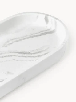 Westwing Collection Set de accesorios en look mármol Kyle, 3 pzas.