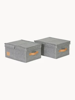 Store It Set de cajas con tapa Premium, 2 uds.^ Cajas De Almacenaje|Jarrones