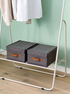 Store It Set de cajas con tapa Premium, 2 uds.^ Cajas De Almacenaje|Jarrones