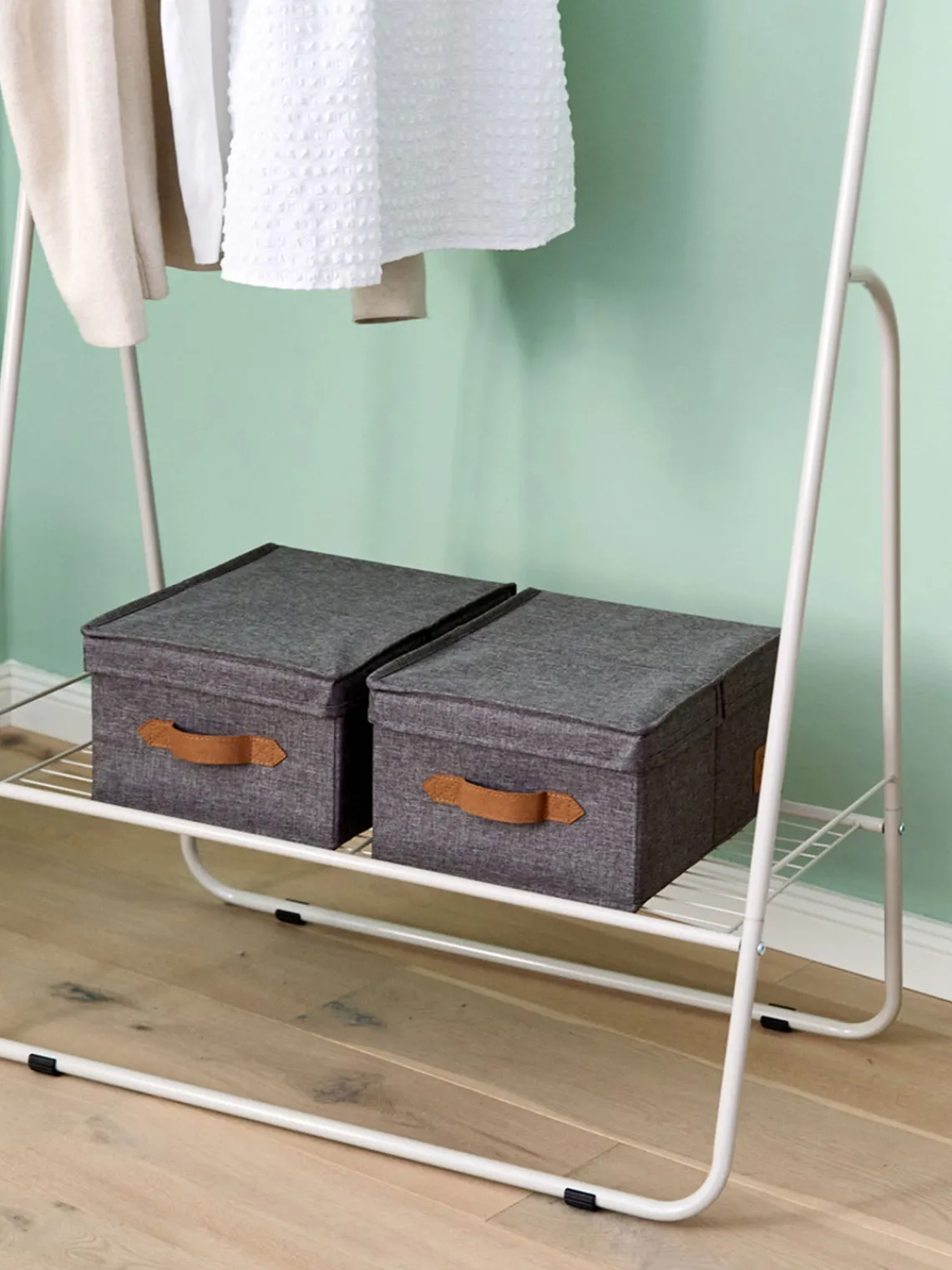 Store It Set de cajas con tapa Premium, 2 uds.^ Cajas De Almacenaje|Jarrones