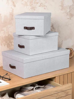 Bigso Box of Sweden Set de cajas Inge, 3 uds.^ Cajas De Almacenaje|Jarrones