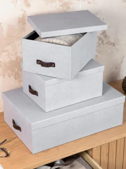 Bigso Box of Sweden Set de cajas Inge, 3 uds.^ Cajas De Almacenaje|Jarrones