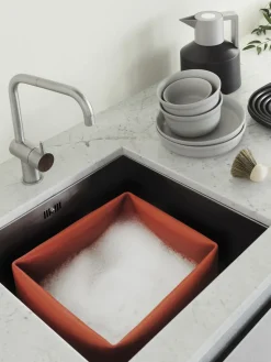 Normann Copenhagen Set de cesto para fregadero y cepillo para vajilla Washing-up, 2 pzas.^ Artículos De Cocina|Utensilios De Cocina