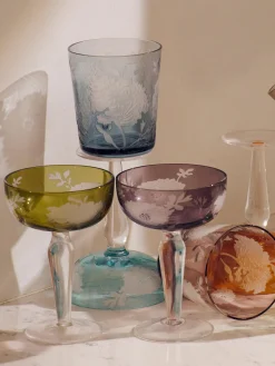 POLSPOTTEN Set de copas pompadour de champán Peony, 6 uds.^ Copas De Champagne|Vajillas Completas