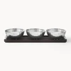 GEORG JENSEN Set de cuencos para aperitivos con fuente Bernadotte, 4 pzas.