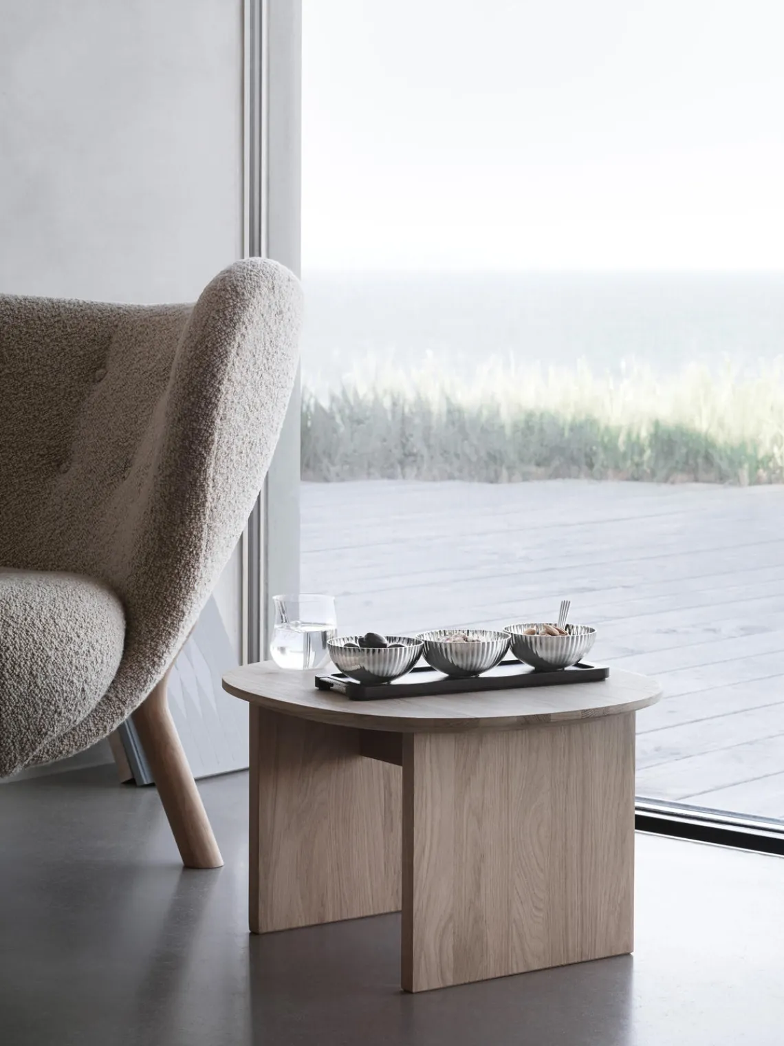 GEORG JENSEN Set de cuencos para aperitivos con fuente Bernadotte, 4 pzas.