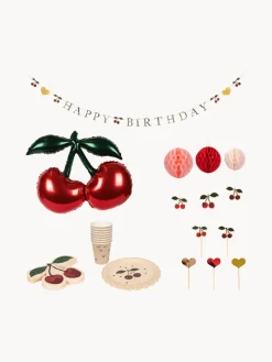 Niños Konges Slojd Set de cumpleaños infantil Cherry, 49 pzas.