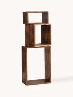 Ellos Home Set de estantes de pared de madera de mango Nisse, 3 uds.