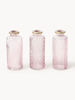 Set de jarrones pequeños de vidrio Adore, 3 uds.^ Jarrones|Jarrones