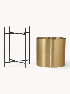 Westwing Collection Set de maceteros de metal Mina, 2 uds.