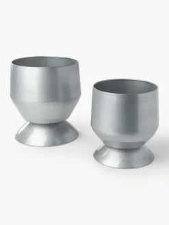 Westwing Collection Set de maceteros de metal Renya (2 uds.)