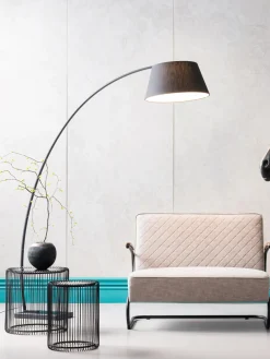 Kare Design Set de mesas auxiliares de metal Wire, 2 pzas., tablero de cristal