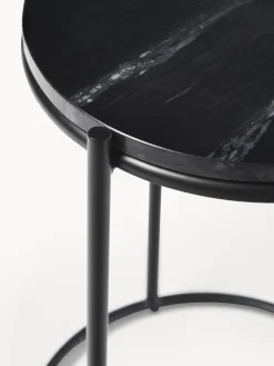 Westwing Collection Set de mesas auxiliares de mármol Ella, 2 pzas.^ Mesas Auxiliares