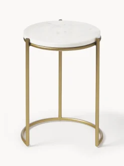 Westwing Collection Set de mesas auxiliares de mármol Ella, 2 pzas.