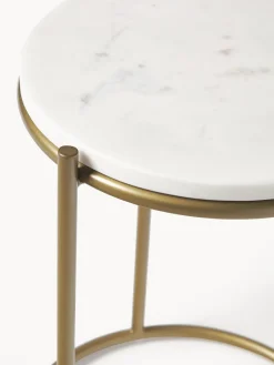 Westwing Collection Set de mesas auxiliares de mármol Ella, 2 pzas.