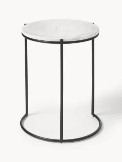 Westwing Collection Set de mesas auxiliares de mármol Ella, 2 pzas.^ Mesas Auxiliares