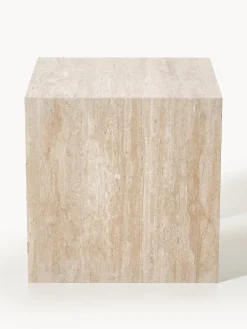 blomus Set de mesas auxiliares de travertino Varu, 2 uds.