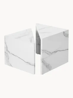 Westwing Collection Set de mesas de centro en look mármol Vilma, 2 uds.^ Mesas De Centro|Mesas De Centro