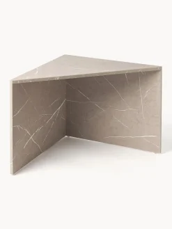 Westwing Collection Set de mesas de centro en look mármol Vilma, 2 uds.