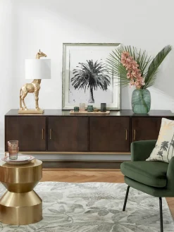 Bloomingville Set de portavelas con bandeja de madera Homa, 6 pzas.^ Farolillos|Jarrones