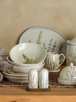 Bloomingville Set de salero y pimentero artesanales Bea, 3 pzas.^ Molinillos De Especias|Molinillos De Especias