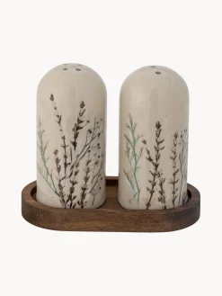 Bloomingville Set de salero y pimentero artesanales Bea, 3 pzas.^ Molinillos De Especias|Molinillos De Especias