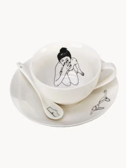 POLSPOTTEN Set de tazas de café artesanales Undressed, 4 uds.
